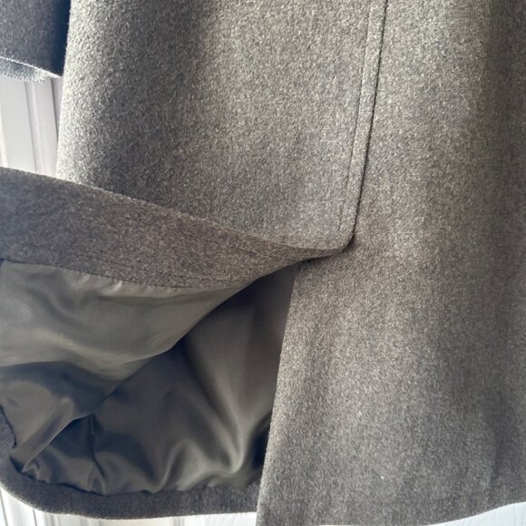 L.L. Bean Men's Medium 100% Wool Duffle Coat Toggle Closures Green Gray - Picture 9 of 14